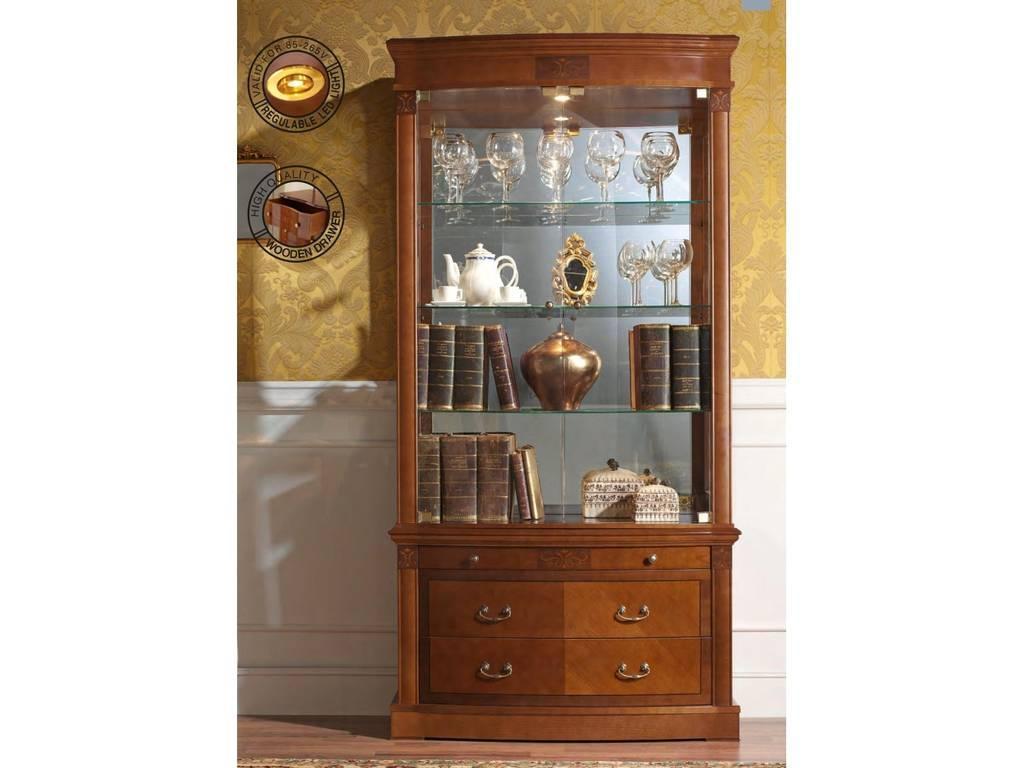 Muebles Panamar: витрина 2-х дверная(орех)