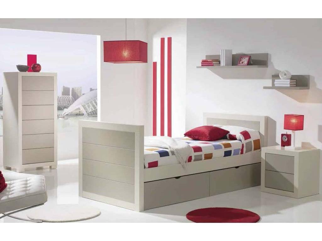 Trebol: детская комната современный стиль(белый, бежевый)