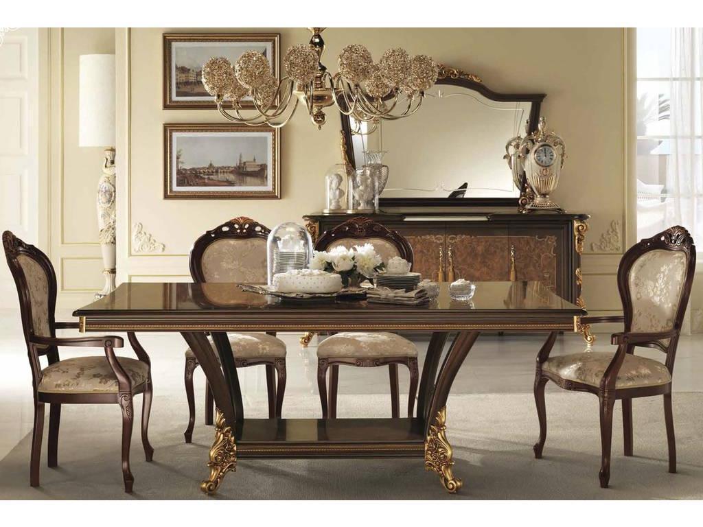 Arredo Classic: стол обеденный(орех, золото)
