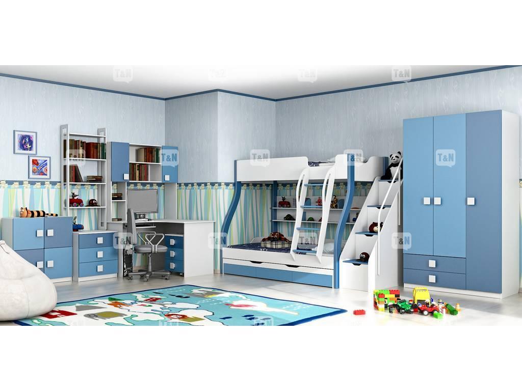 Tomyniki: детская комната современный стиль(голубой)