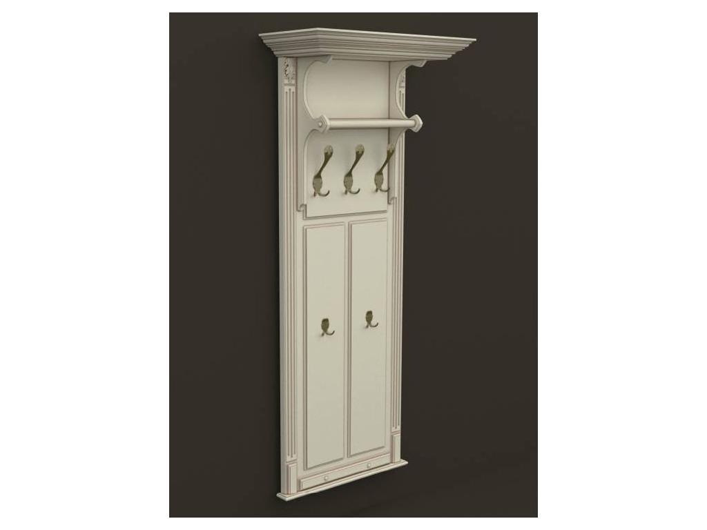 Arco Decor: вешалка настенная(белая, патина- коричневая)