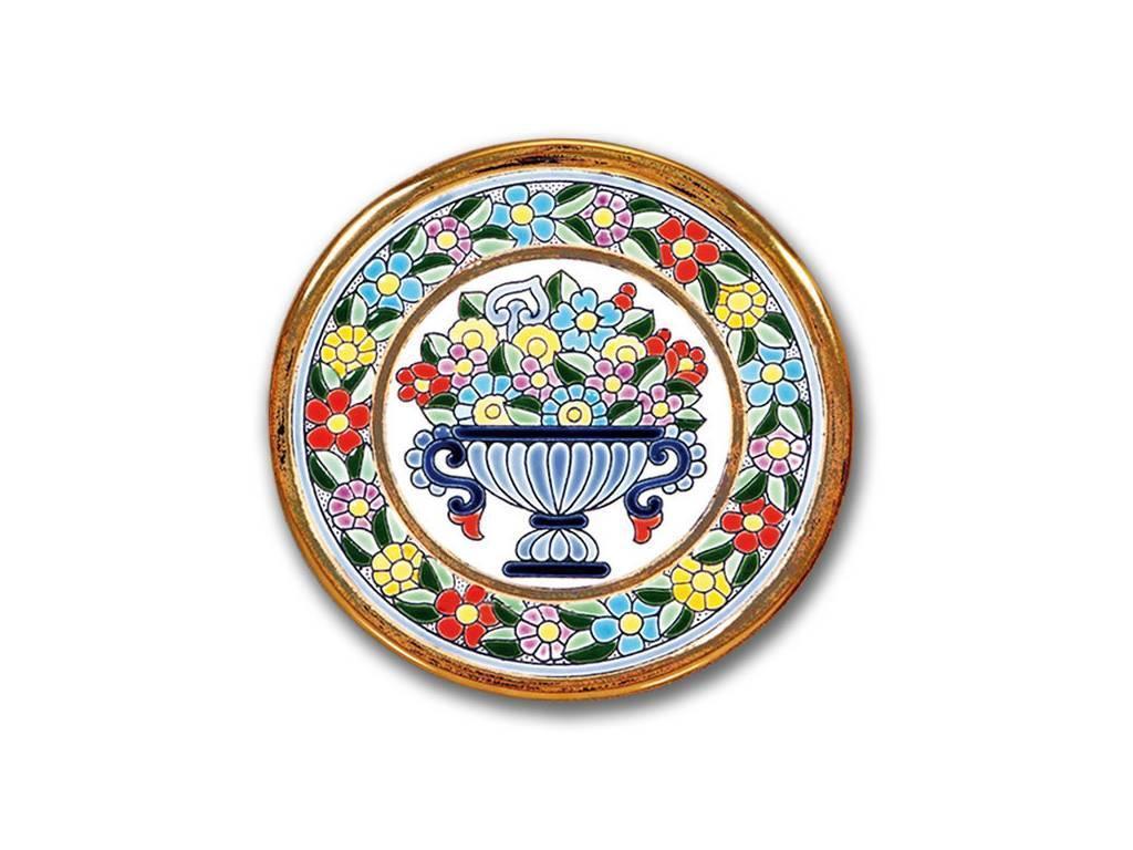 Artecer: тарелка декоративная(золото, разноцветный)