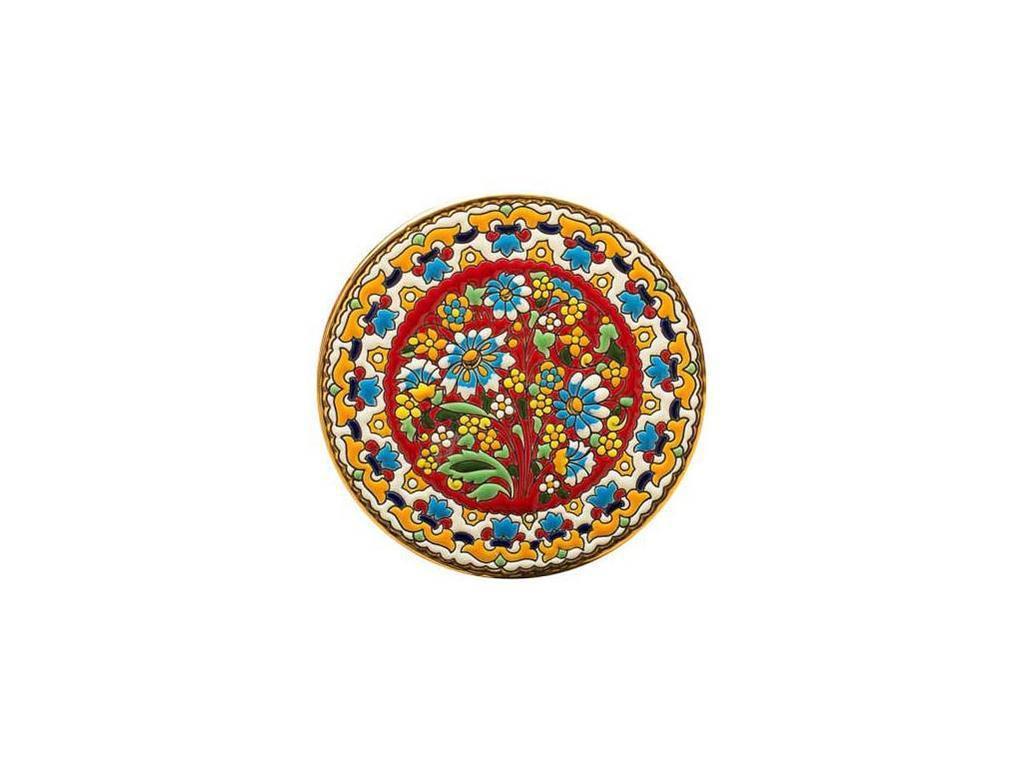 Artecer: тарелка декоративная(золото, разноцветный)
