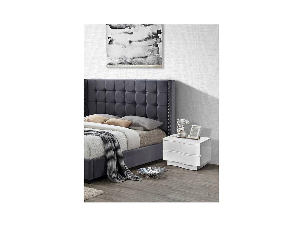 Euro Style Furniture: тумба прикроватная(белый)