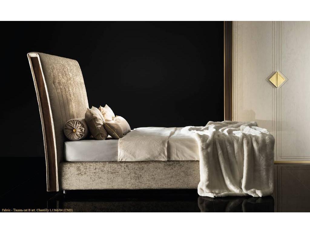 Arredo Classic: кровать двуспальная(слоновая кость, вяз, золото)