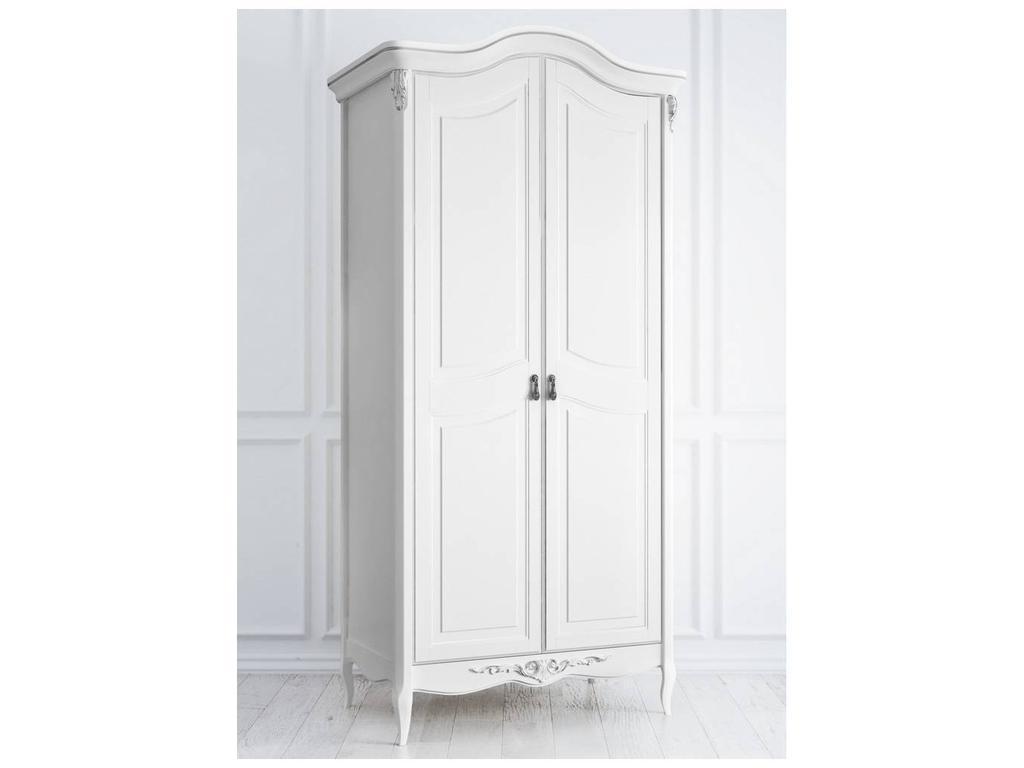 Latelier Du Meuble: шкаф 2-х дверный(белый, серебро)