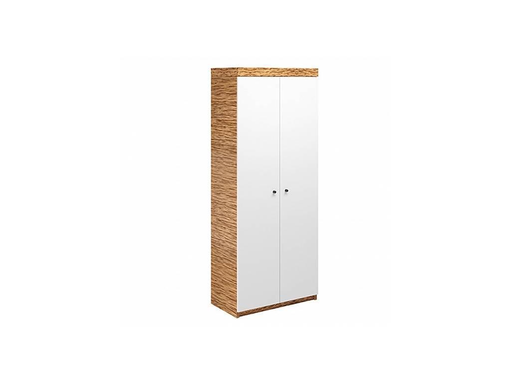 Zzibo Mobili: шкаф 2 дверный(белый глянец, матовый зебрано)