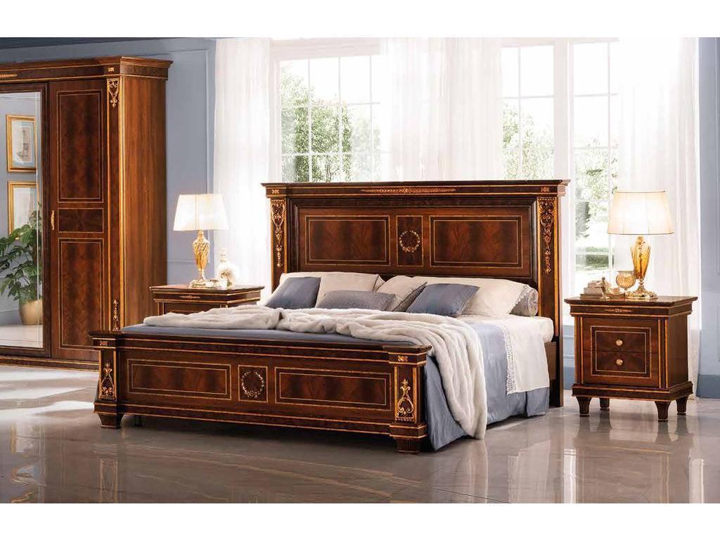 Arredo Classic: кровать двуспальная(орех)