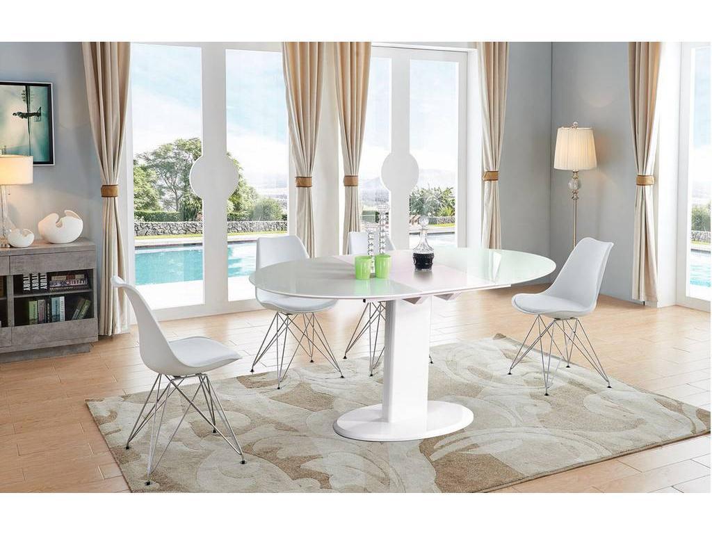 Euro Style Furniture: стол обеденный(белый)