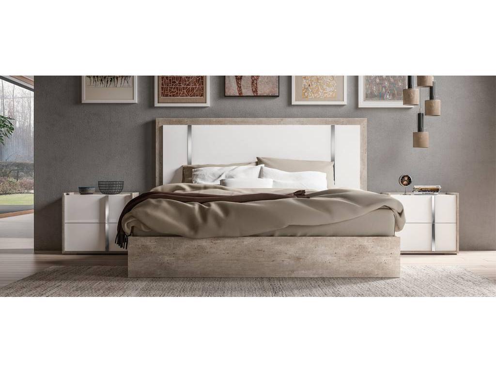Status: кровать двуспальная(белый, серый)