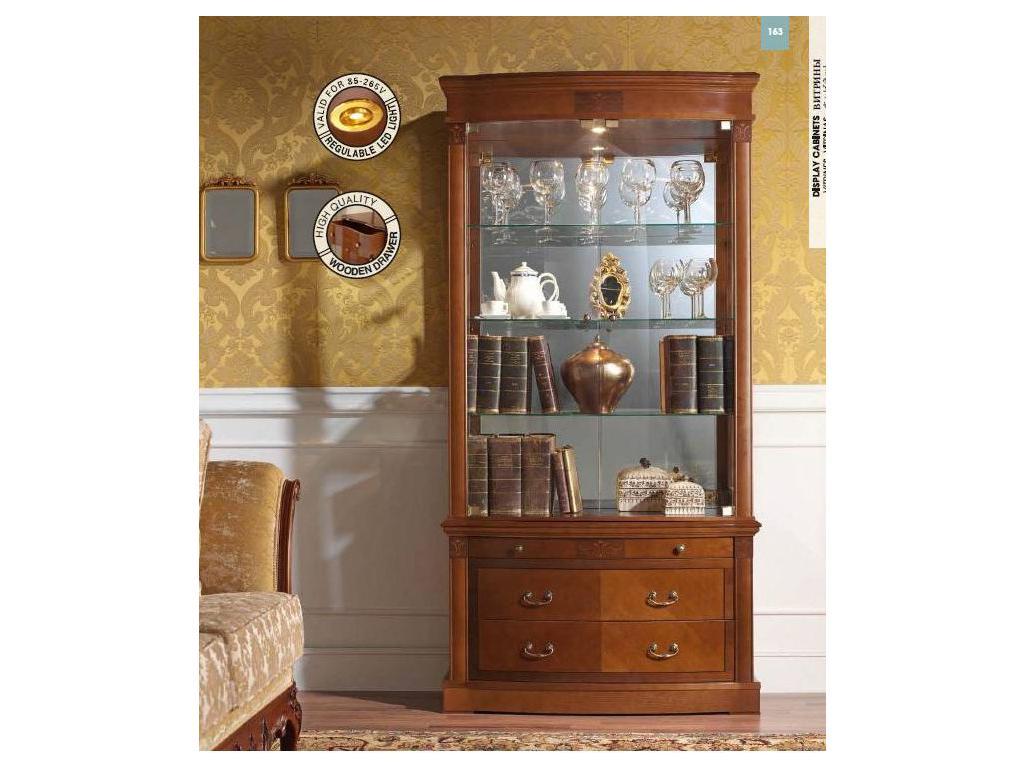 Muebles Panamar: витрина 2-х дверная(вишня)