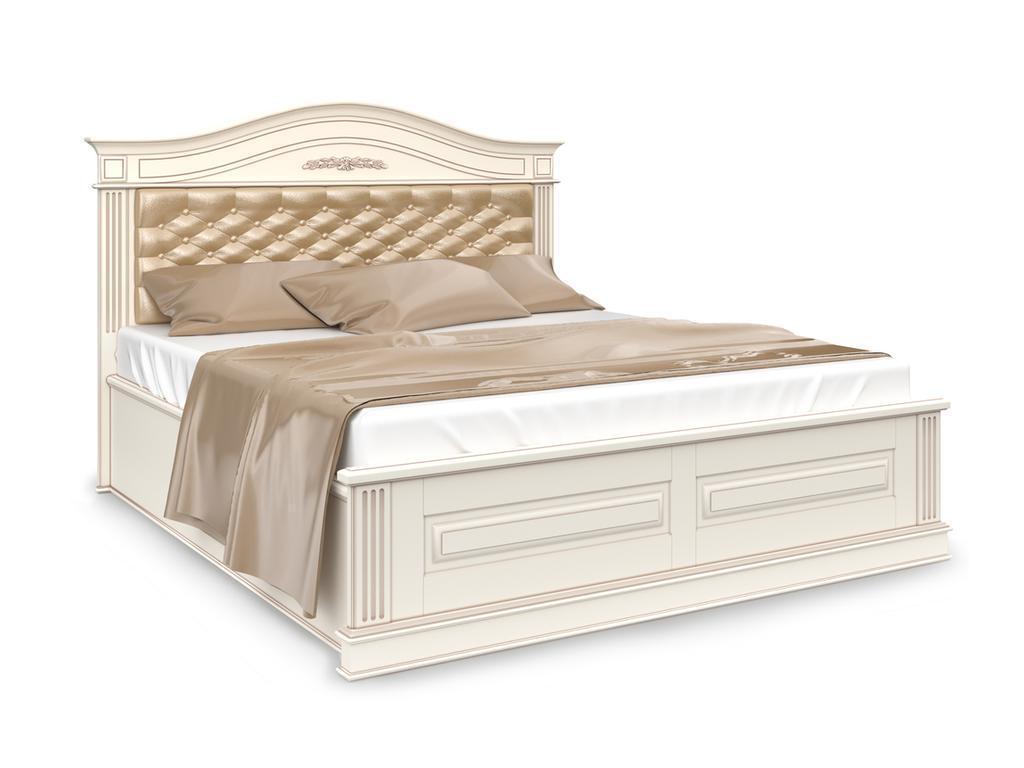 Arco Decor: кровать двуспальная(белый, патина)