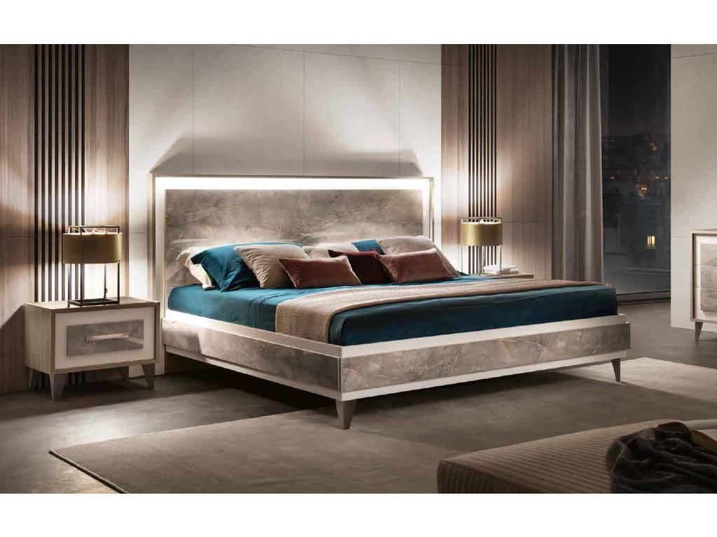 Arredo Classic: кровать двуспальная(вяз светлый)