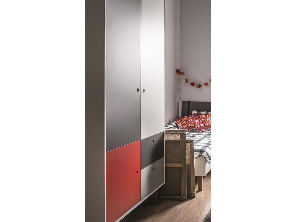VOX: шкаф 2-х дверный(белый,графит,серый,красный)