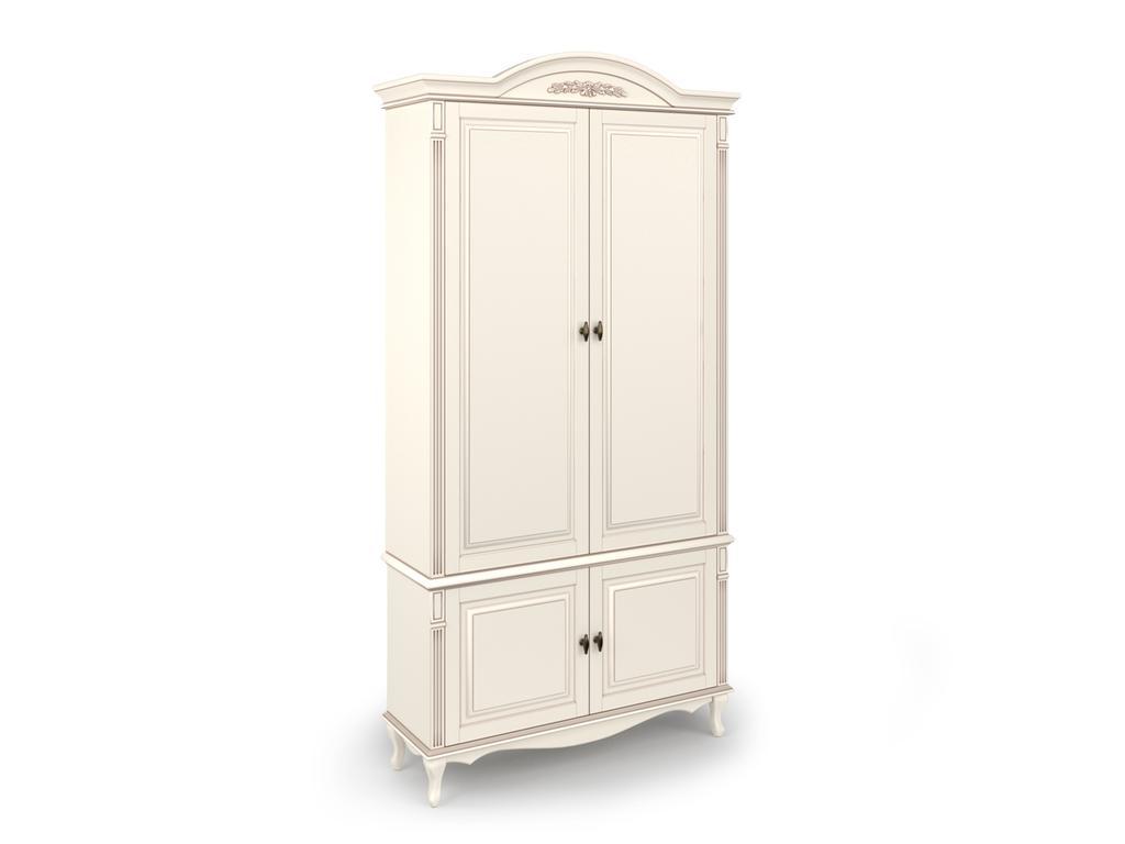 Arco Decor: витрина 2 дверная(белый, патина)