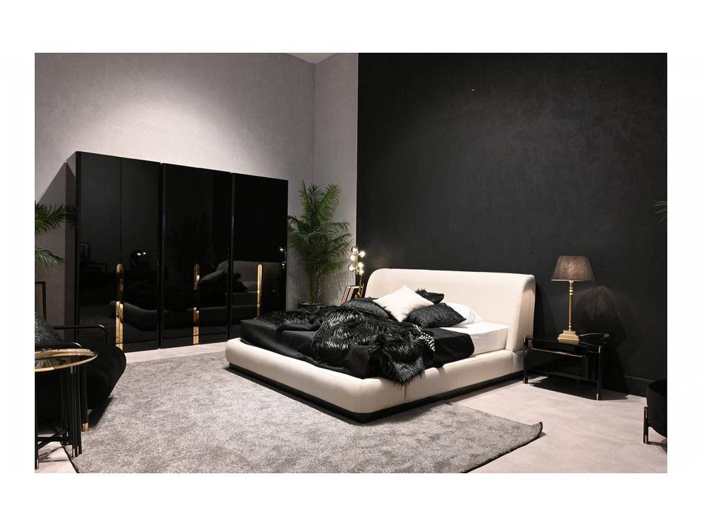 Orix: кровать двуспальная(черный)