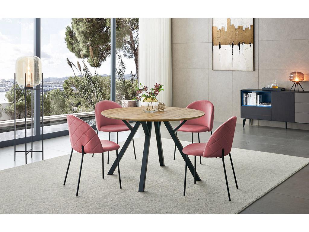 Euro Style Furniture: стол обеденный(орех, черный)