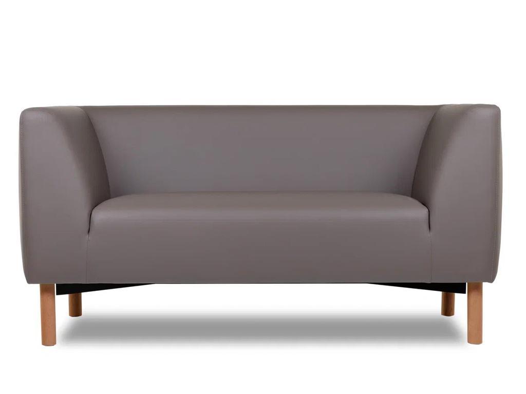 Евроформа: диван 2 местный(коричневый)