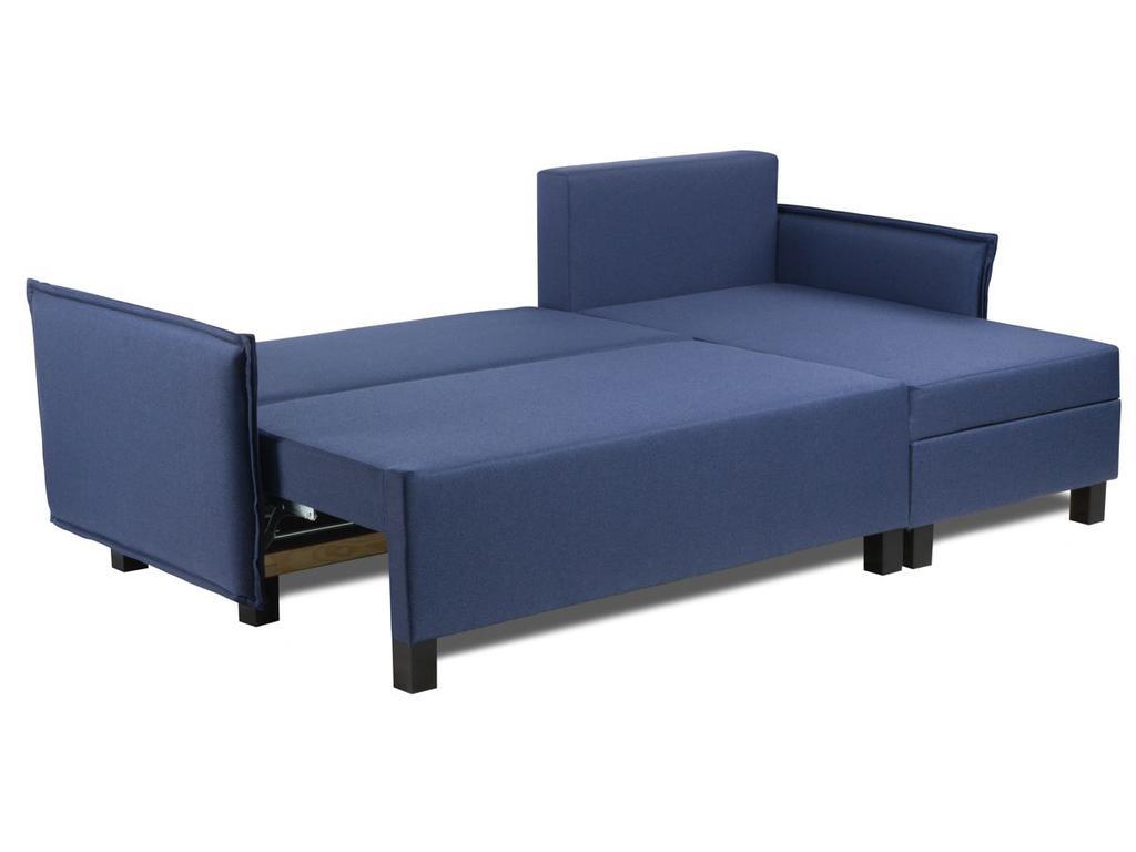 Шведский стандарт: диван угловой(синий)