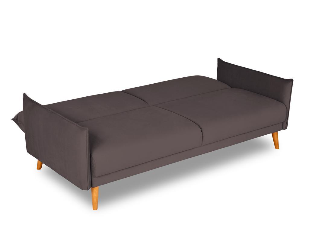 Finsoffa: диван кровать(темно коричневый)