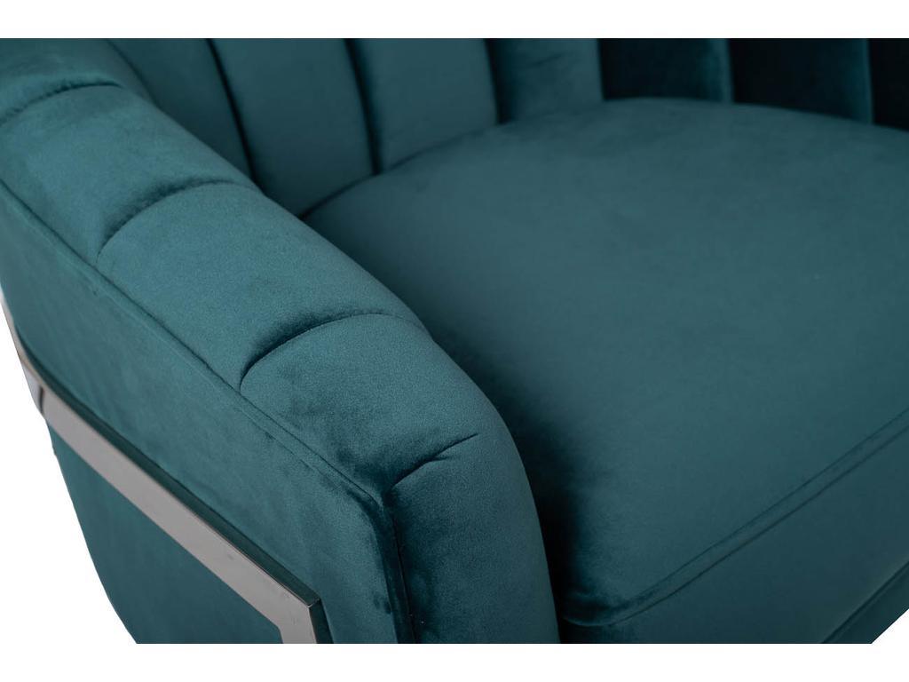 Garda Décor: кресло(сине-зеленый)