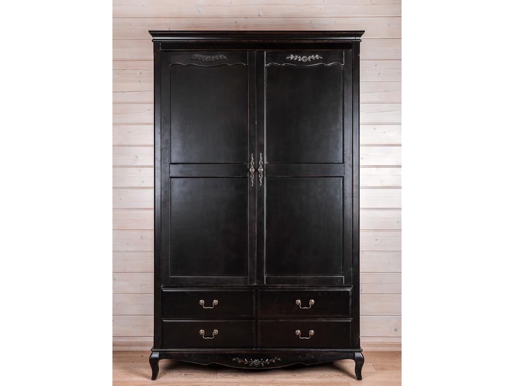Mobilier de Maison: шкаф 2-х дверный(черный со старением)