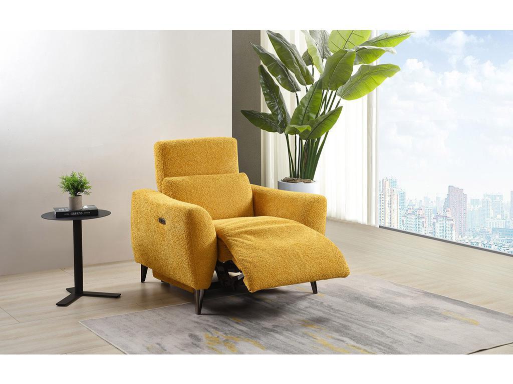 Euro Style Furniture: кресло-реклайнер(желтый)