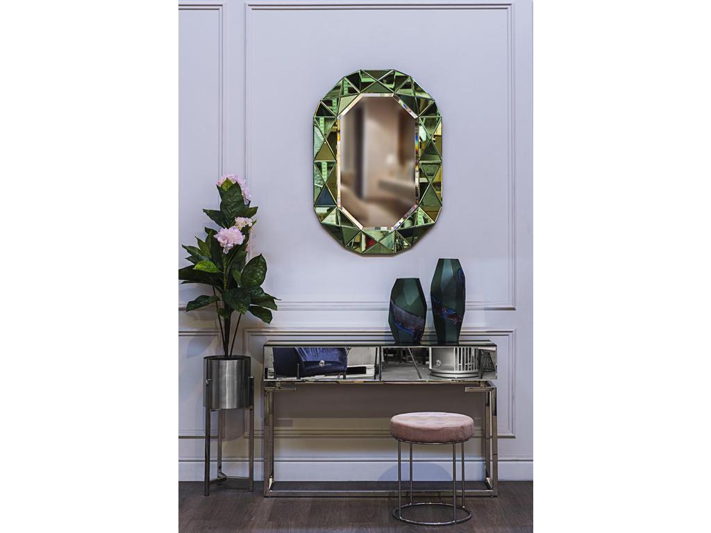 Garda Décor: зеркало настенное(зеленое)