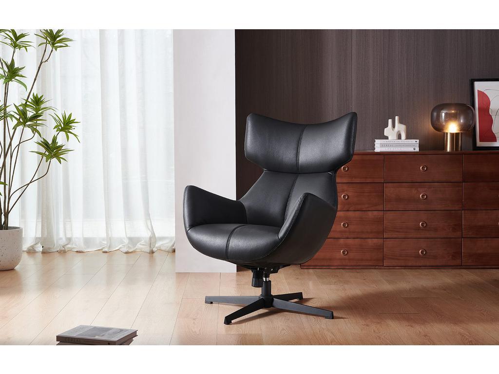 Euro Style Furniture: кресло вращающееся(черный)