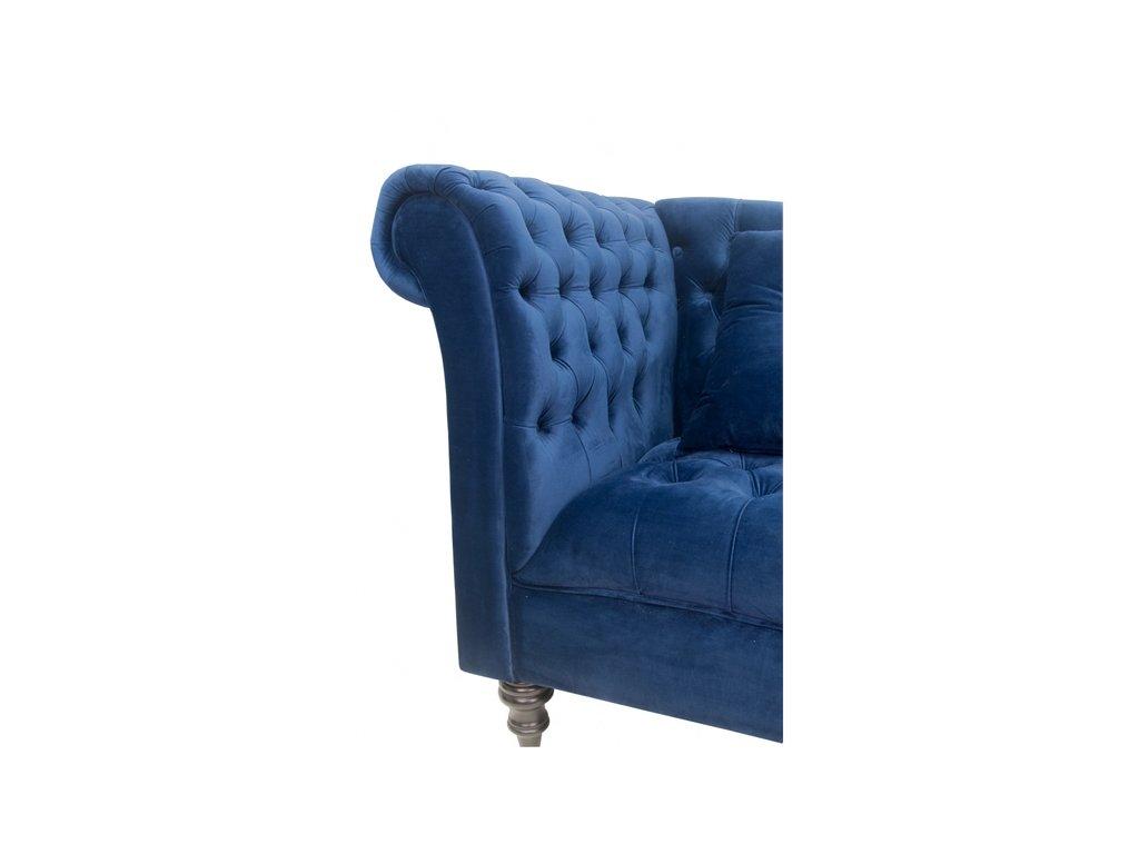 Interior: диван 2 местный(синий)