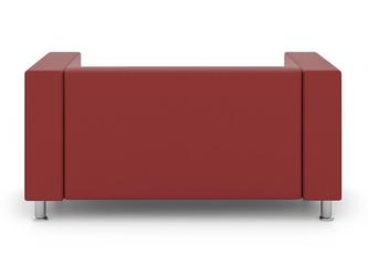 Евроформа: диван 2-х местный(красный)