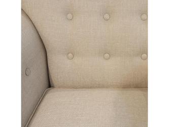 Fratelli Barri: кресло(махагон, ткань кремовая рогожка)
