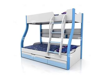 Tomyniki: кровать двухъярусная(цвет дуба, розовый, салатовый, голубой)
