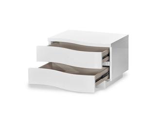 Euro Style Furniture: тумба прикроватная(белый)
