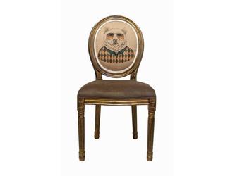 Interior: стул(коричневый, золото состаренное, бежевый)