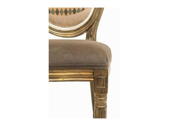 Interior: стул(коричневый, золото состаренное, бежевый)
