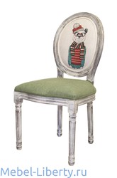 Interior: стул(зеленый, бежевый)