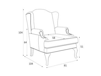 Latelier Du Meuble: кресло(серый клетка)