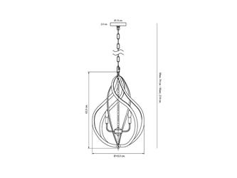 HermitageHome: люстра подвесная(золото)