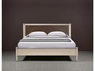 БМ: кровать двуспальная(меланж, орех)