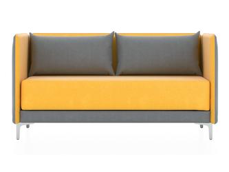 Евроформа: диван 2 местный(серый)