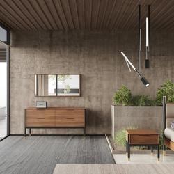 Mod Interiors: комод(шпон ореха, черный)