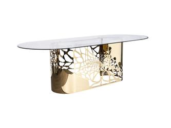 Garda D&eacute;cor: стол обеденный(золото)