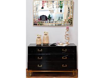 Garda Décor: комод(черный)