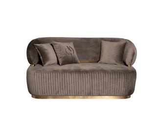 Garda Décor: диван 2 местный(коричневый)