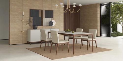 Mod Interiors: стол обеденный(светло-серый/орех)