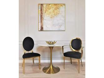 стол обеденный STG Tulip Marble Brass 