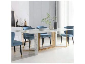 стол обеденный STG Marble Cross Round 