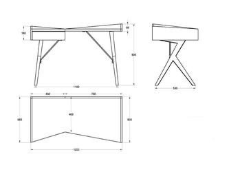 Euro Style Furniture: стол письменный(орех)