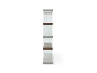 Euro Style Furniture: стеллаж(стекло, коричневый)
